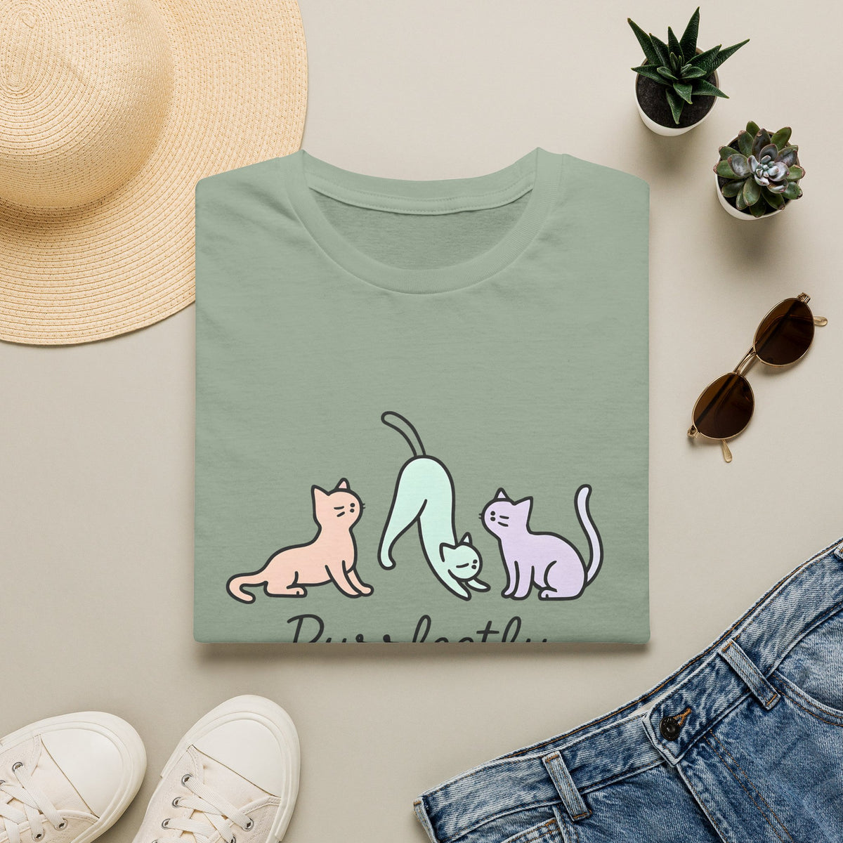 Purrfectly Aligned Cats T-Shirt
