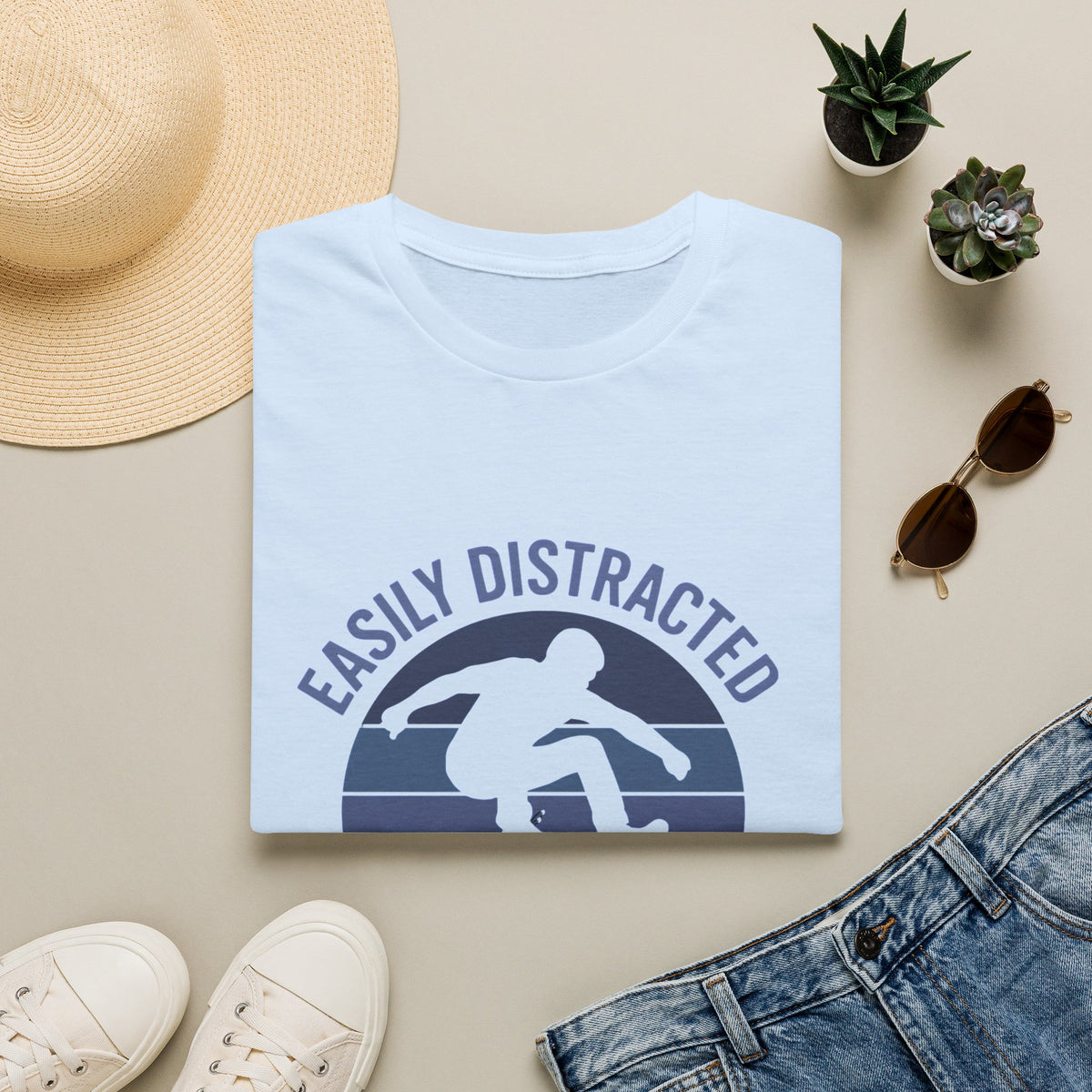 Easily Distracted by Skateboards T-Shirt