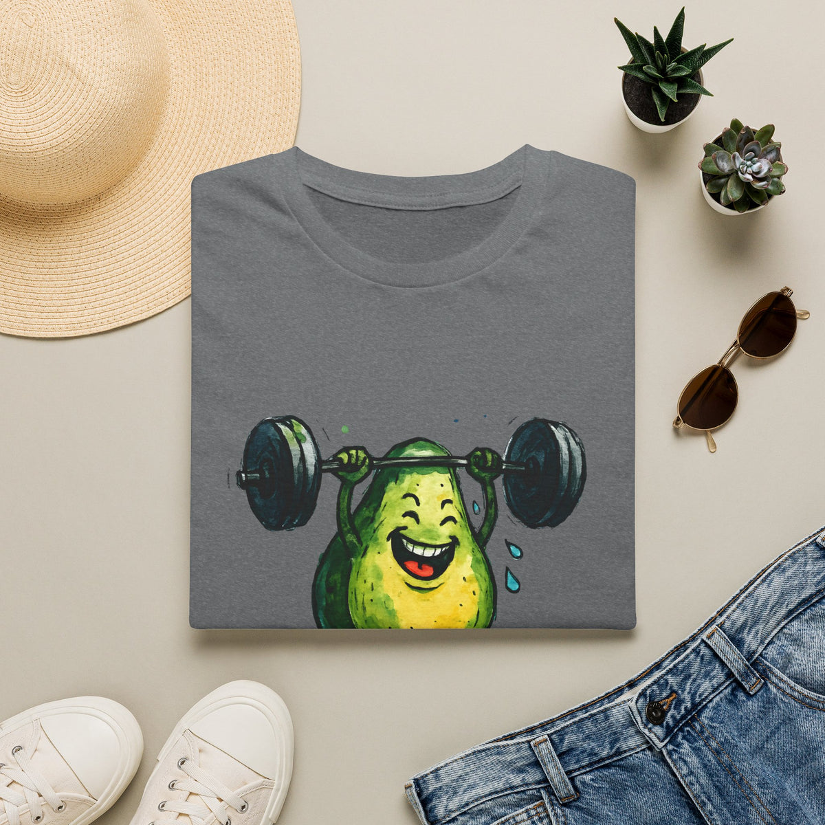 Joyful Pear Weightlifter T-Shirt