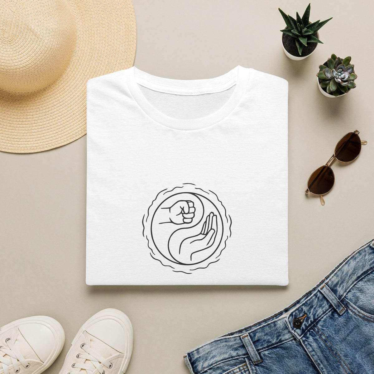 Spherical wireframe sculpture T-Shirt