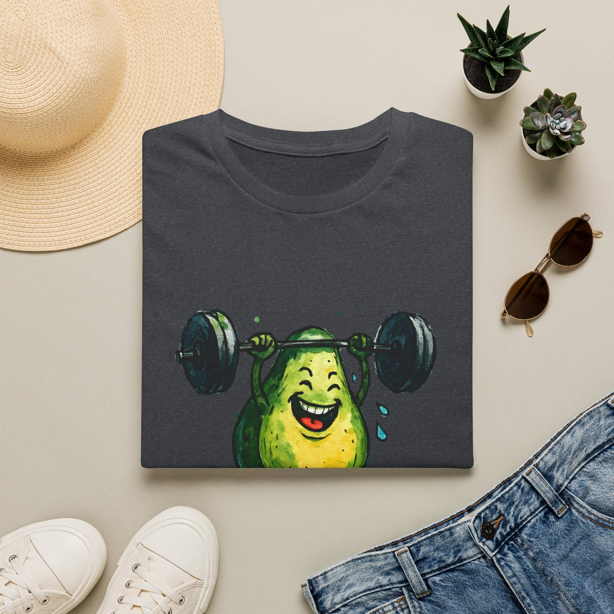 Joyful Pear Weightlifter T-Shirt