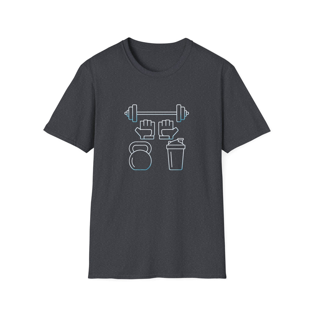 Gym Equipment Icons T-Shirt