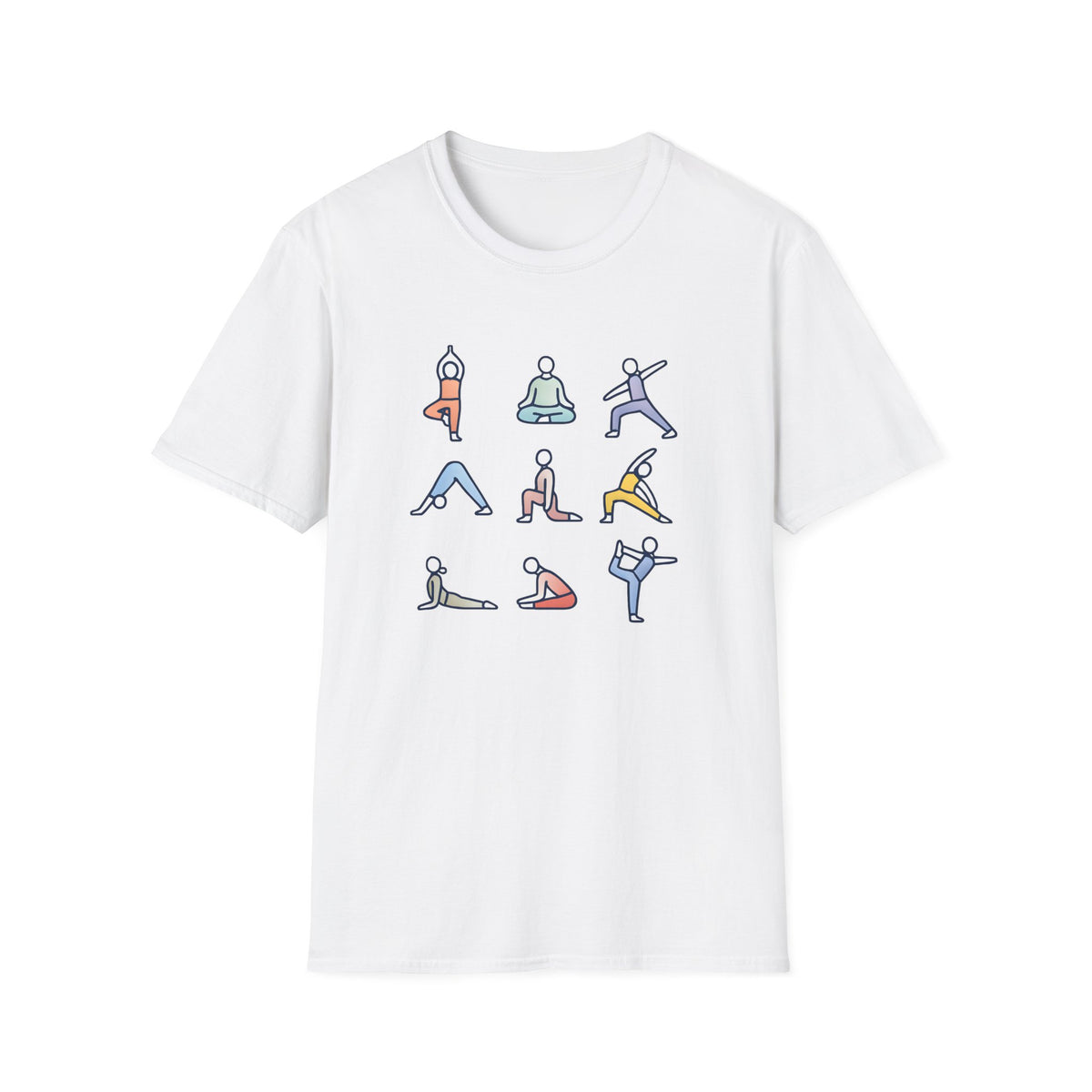 Yoga Pose Illustrations T-Shirt