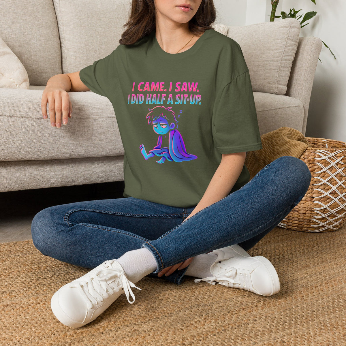 Exhausted Sit-Up Attempt T-Shirt