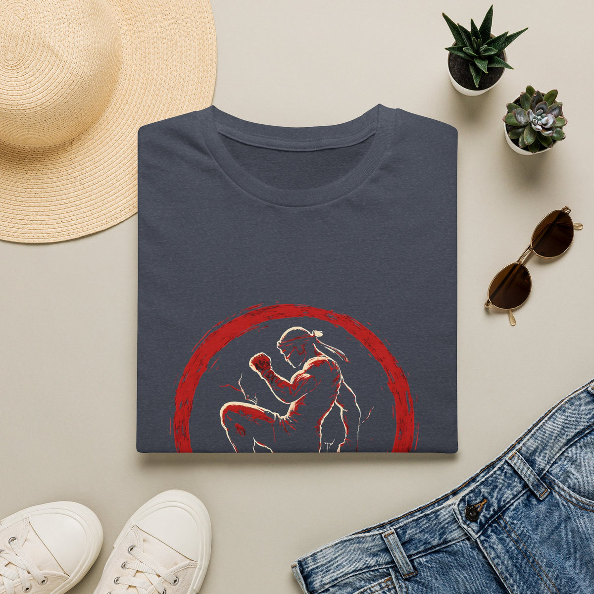 Red Circle Fighter T-Shirt