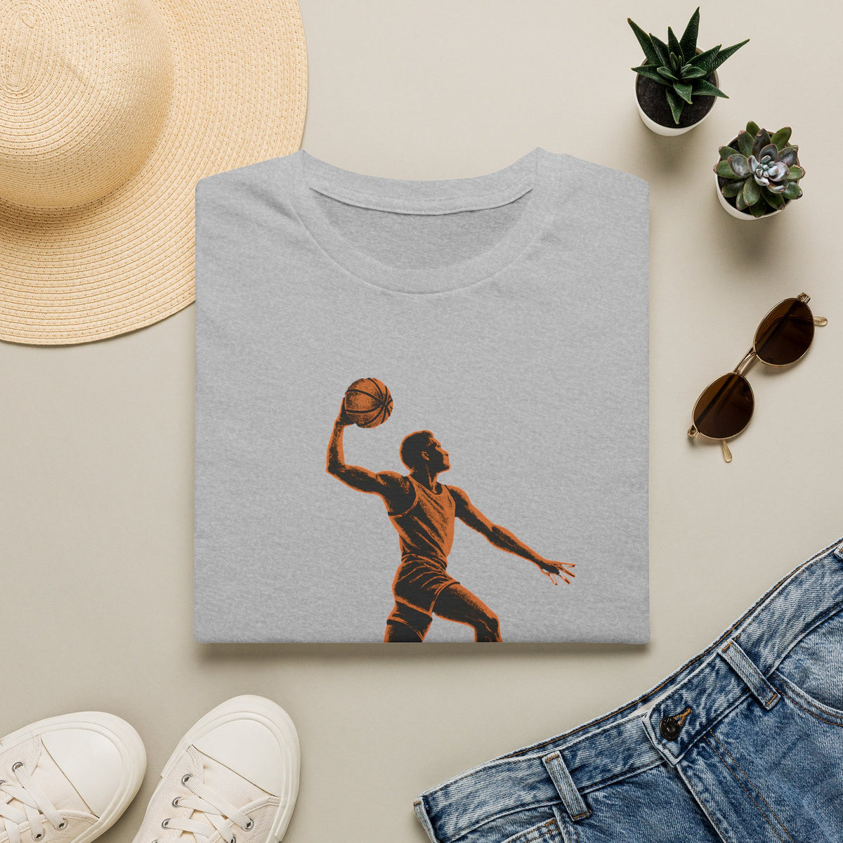 Basketball Dunk Silhouette T-Shirt