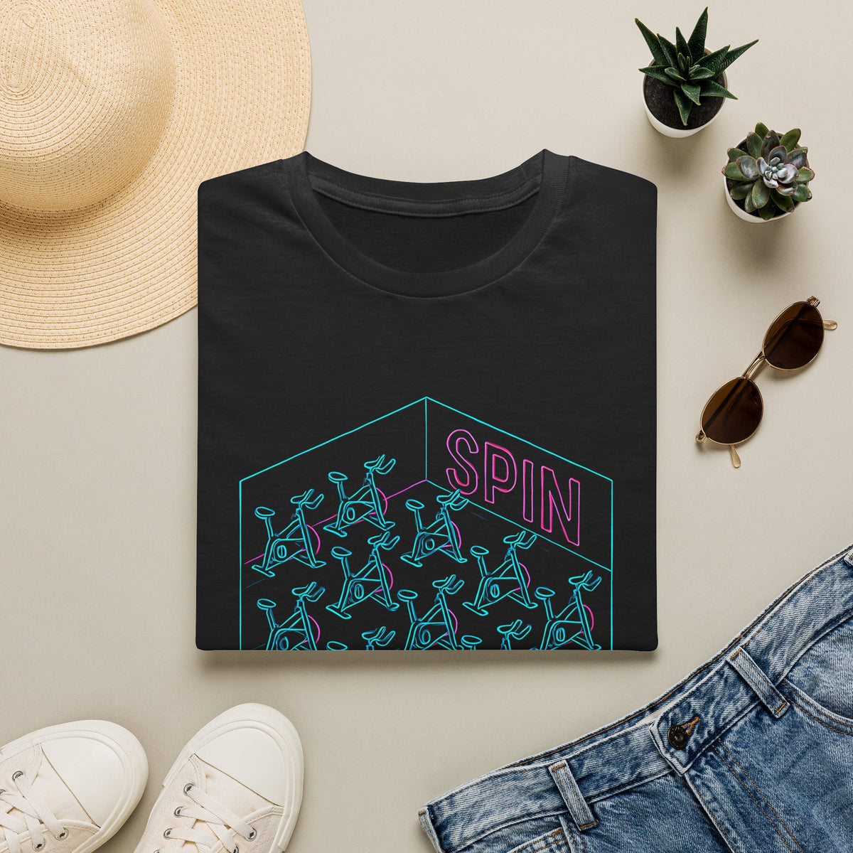 Neon spin bikes T-Shirt