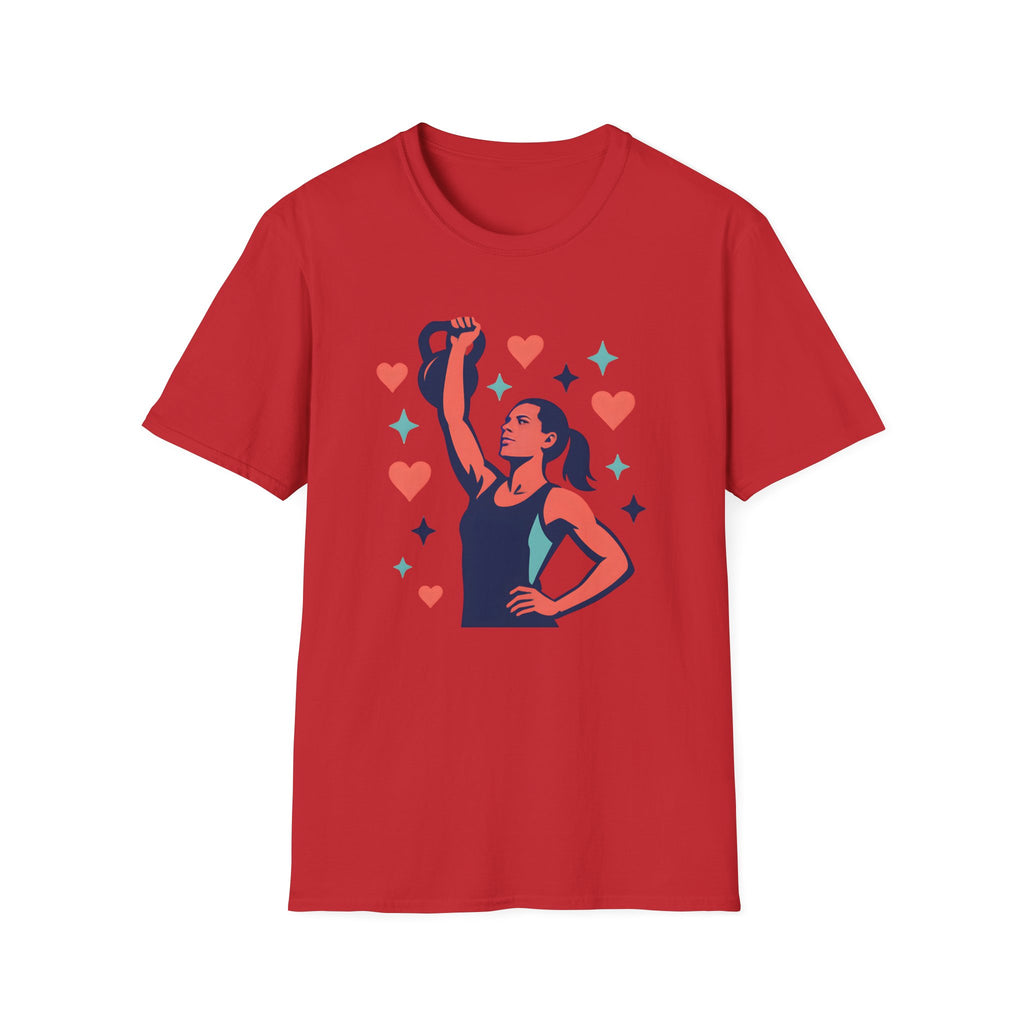 Strong Woman Lifting Kettlebell T-Shirt
