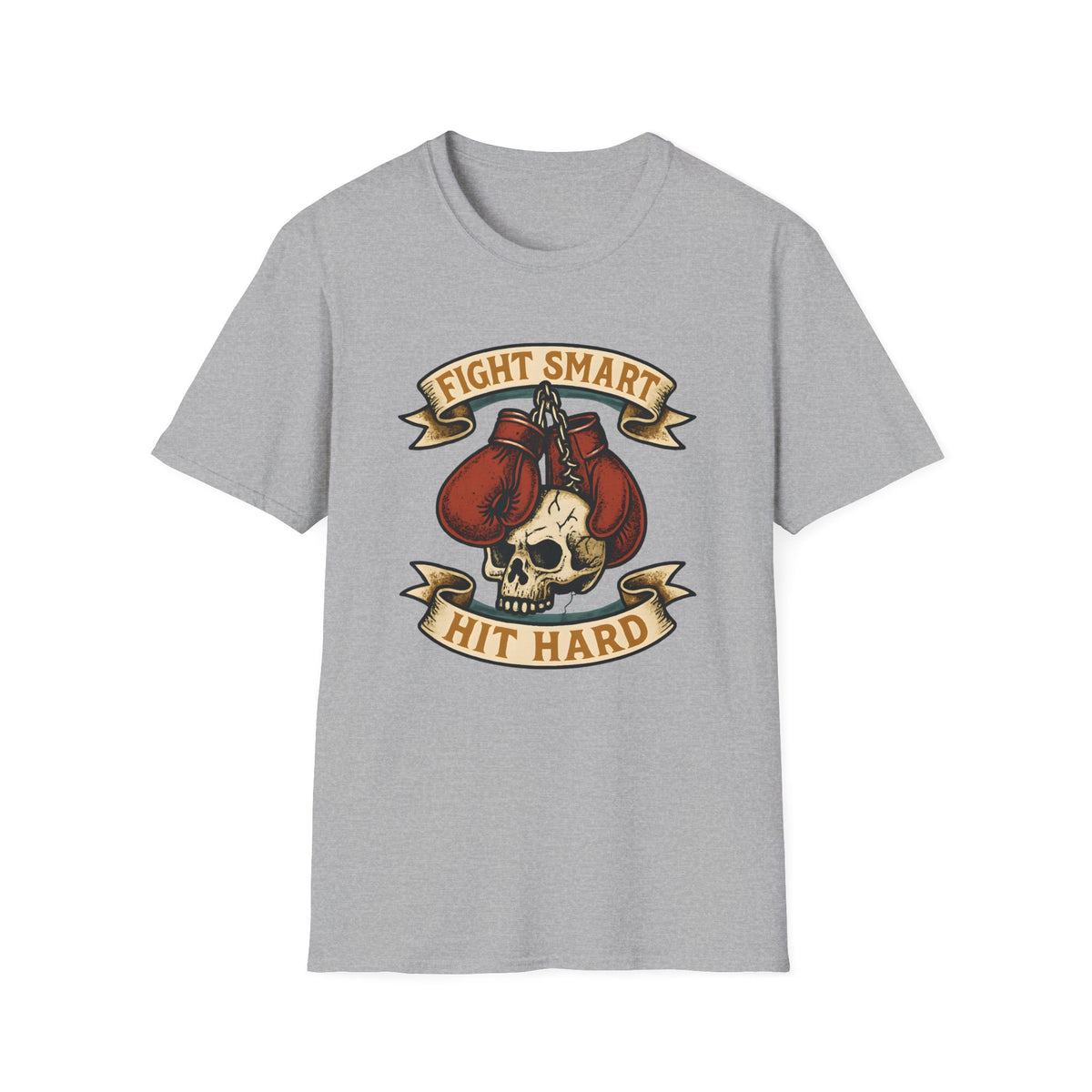 Boxing Skull with Gloves T-Shirt