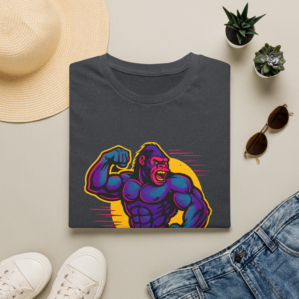Purple Muscle Gorilla T-Shirt