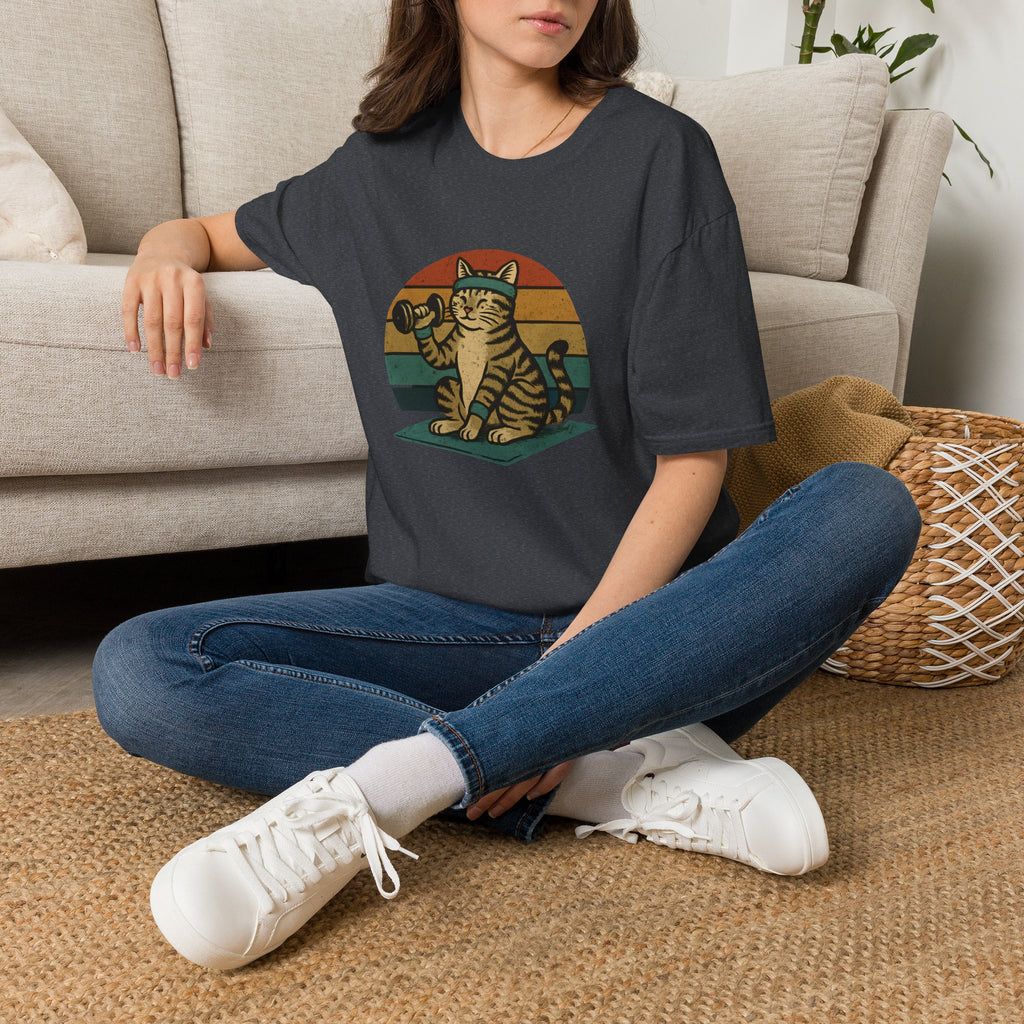 Cat lifting weights T-Shirt