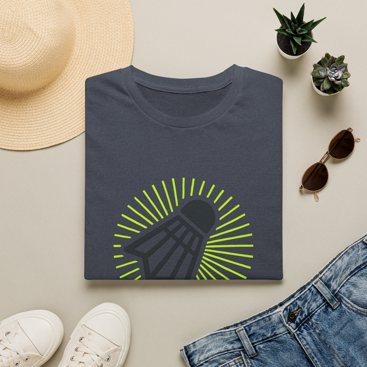neon microphone illustration T-Shirt