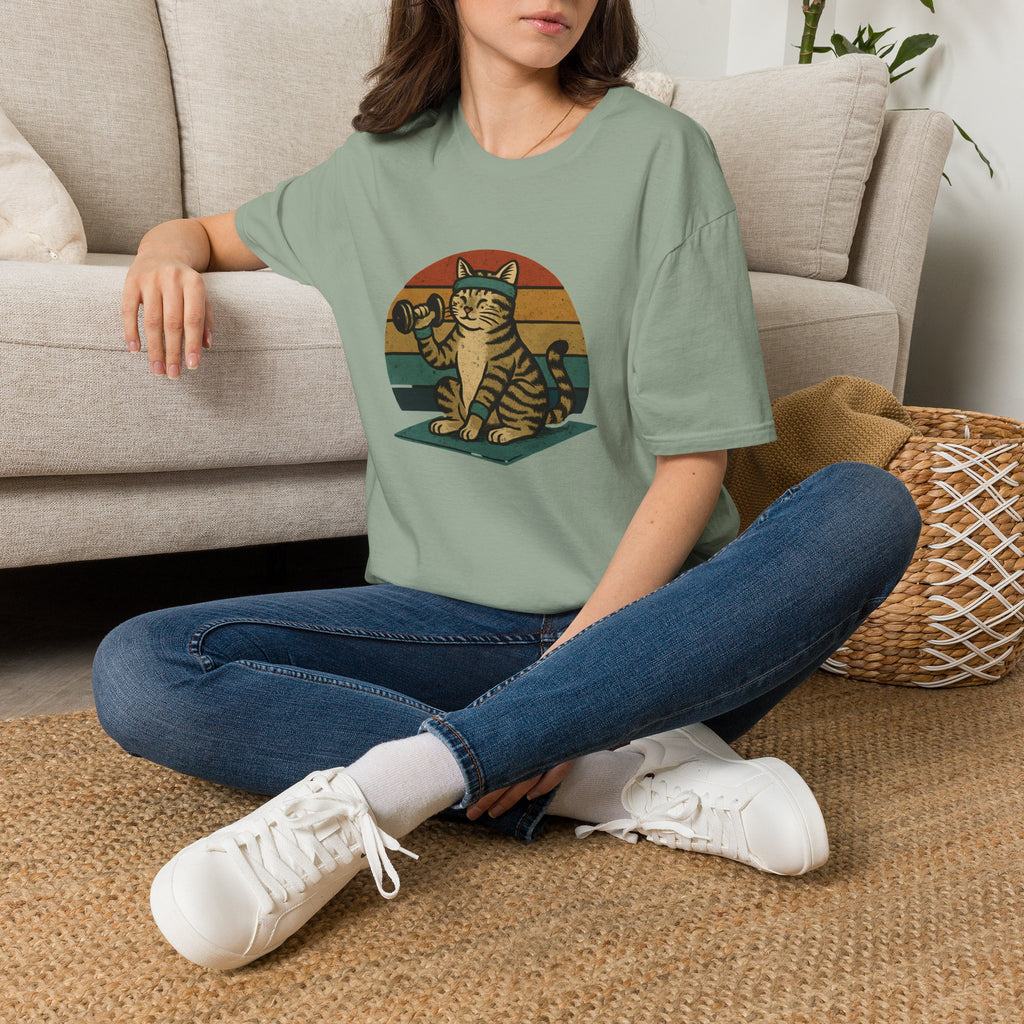 Cat lifting weights T-Shirt
