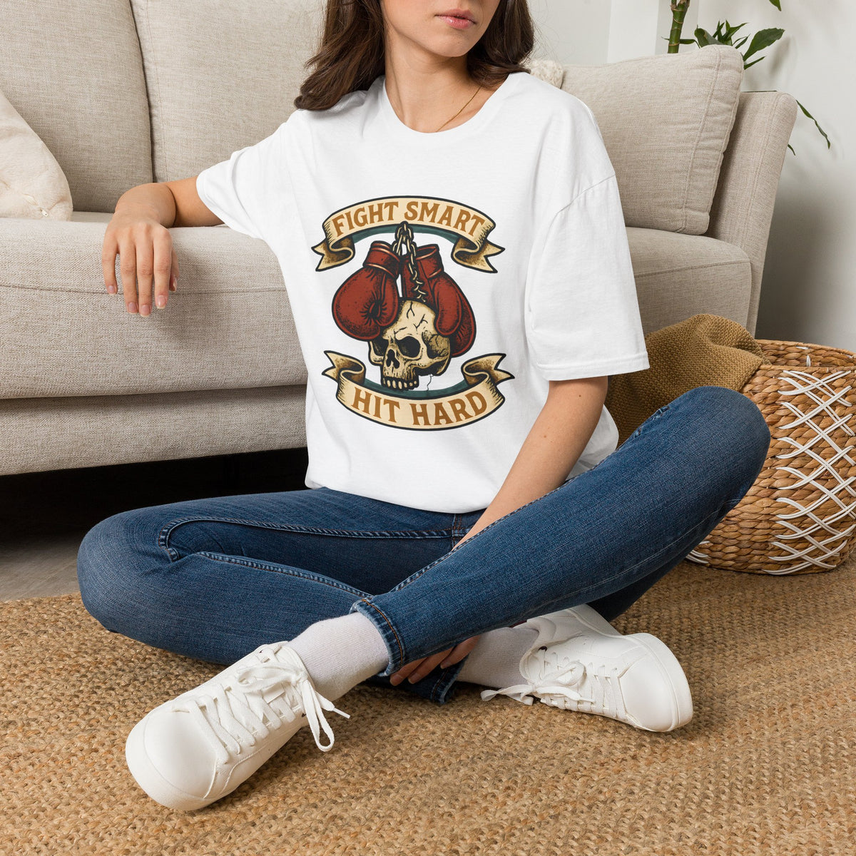 Boxing Skull with Gloves T-Shirt