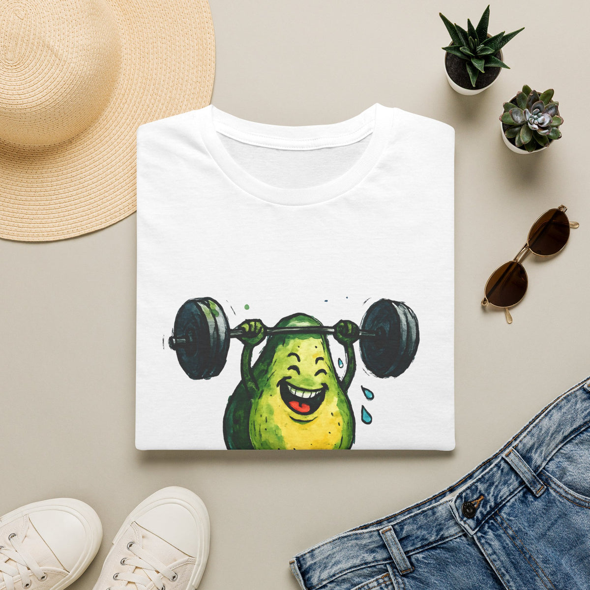Joyful Pear Weightlifter T-Shirt