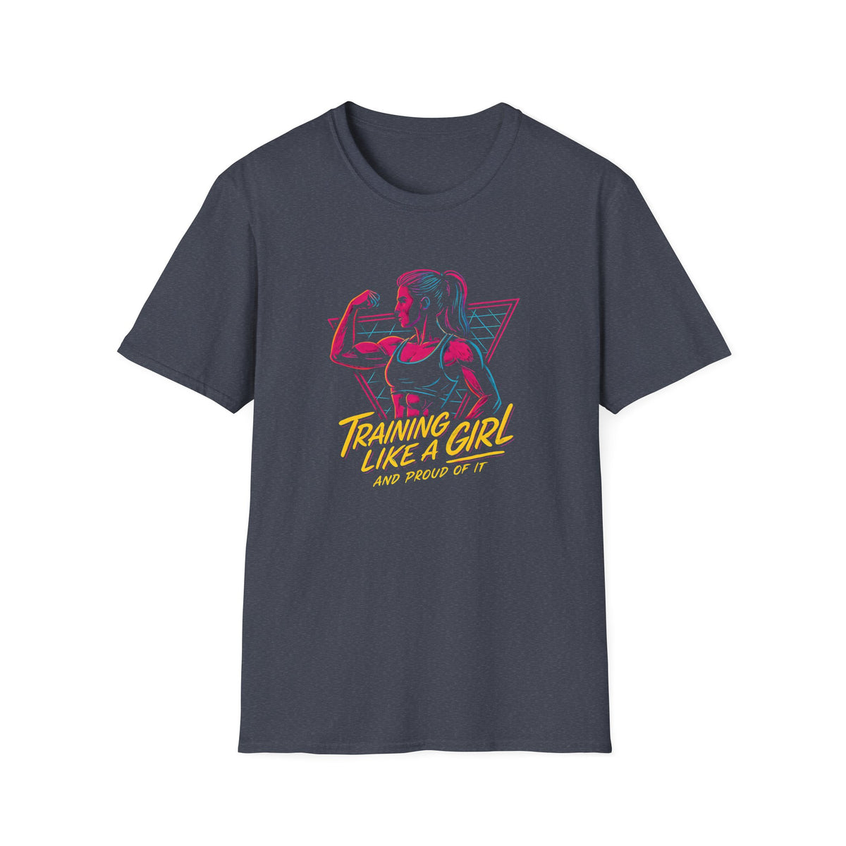 Neon Female Bodybuilder T-Shirt