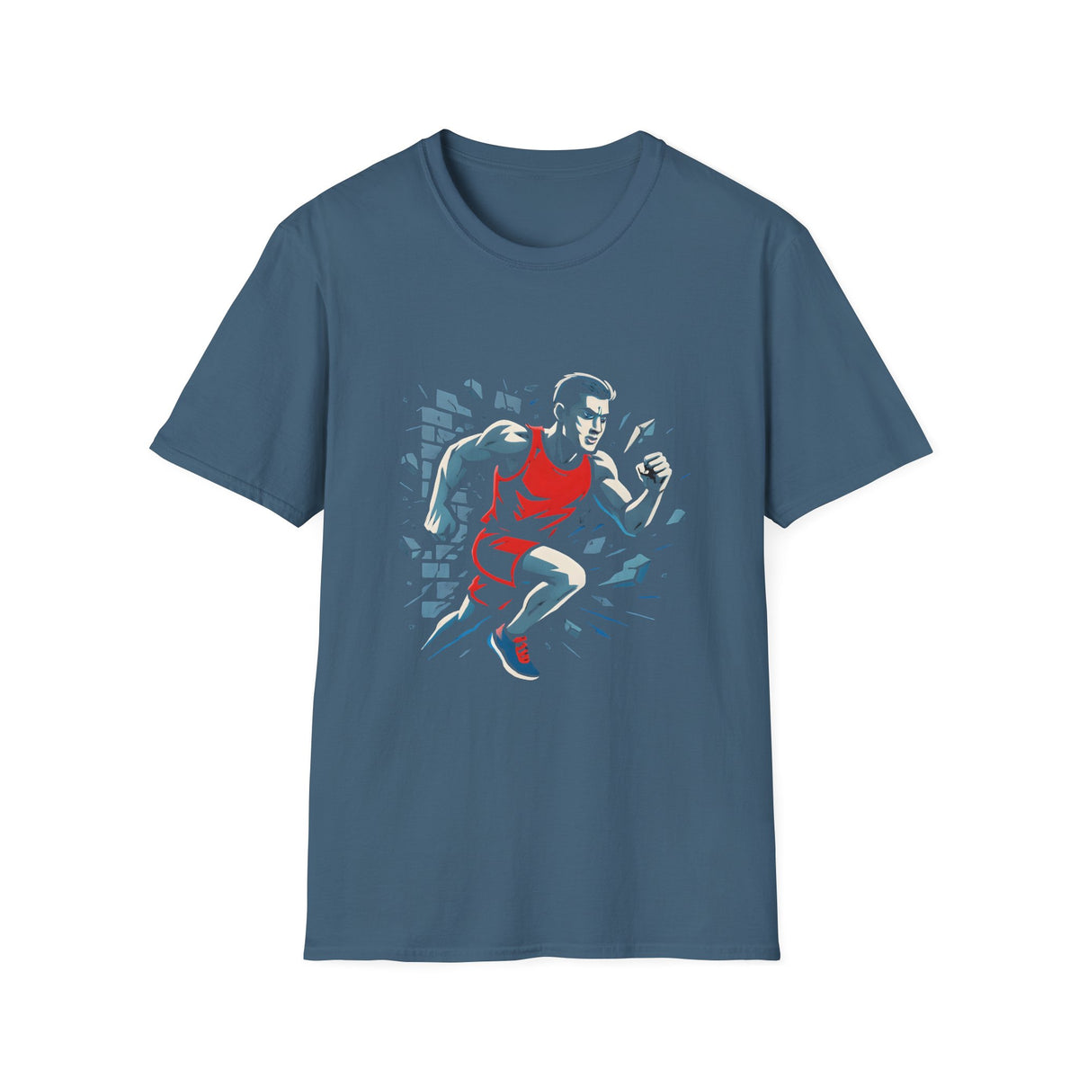 Runner Breaks Through Wall T-Shirt