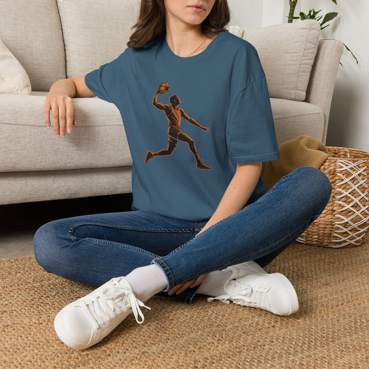 Basketball Dunk Silhouette T-Shirt