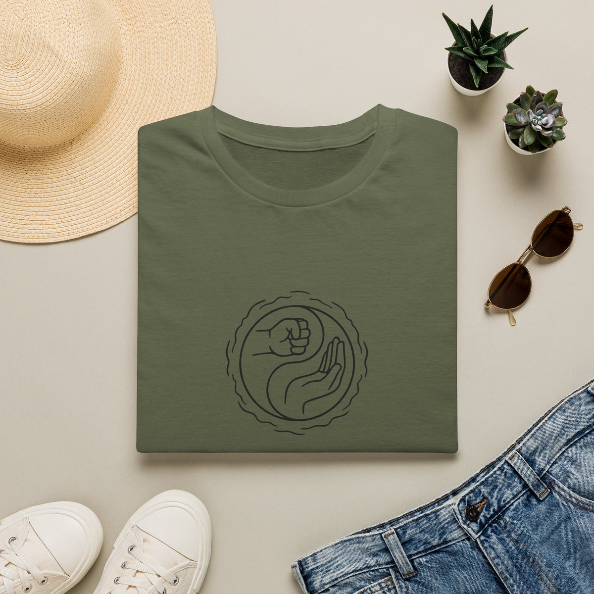 Spherical wireframe sculpture T-Shirt