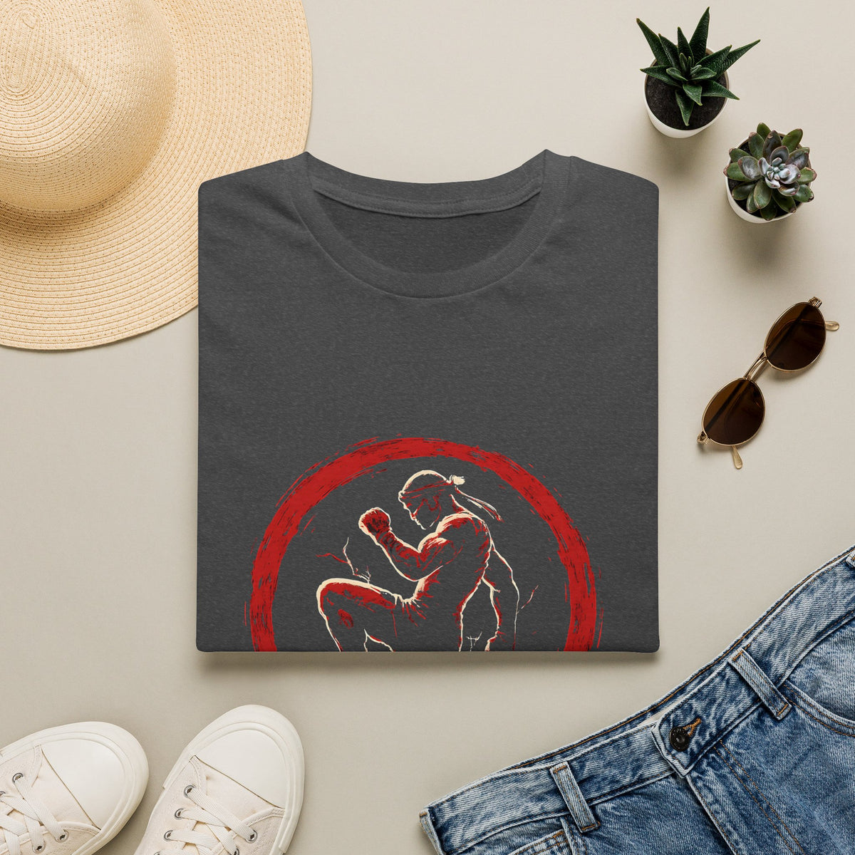 Red Circle Fighter T-Shirt