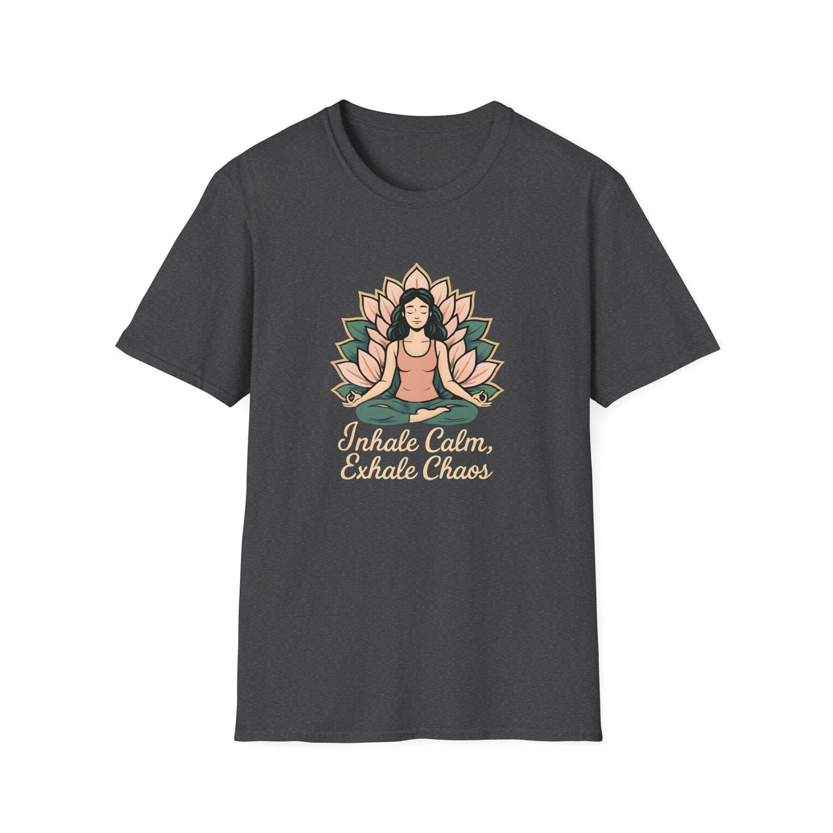 Meditating Woman with Lotus T-Shirt