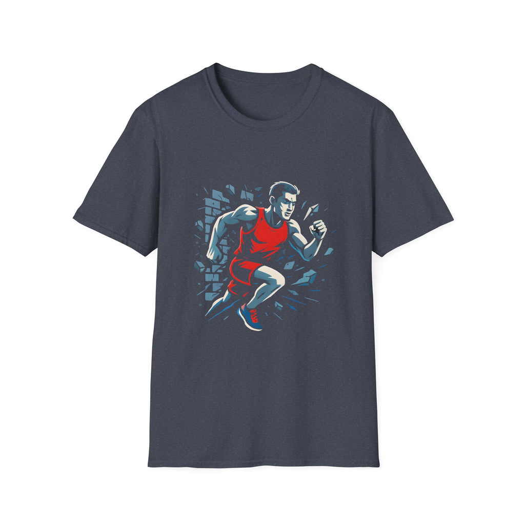 Runner Breaks Through Wall T-Shirt