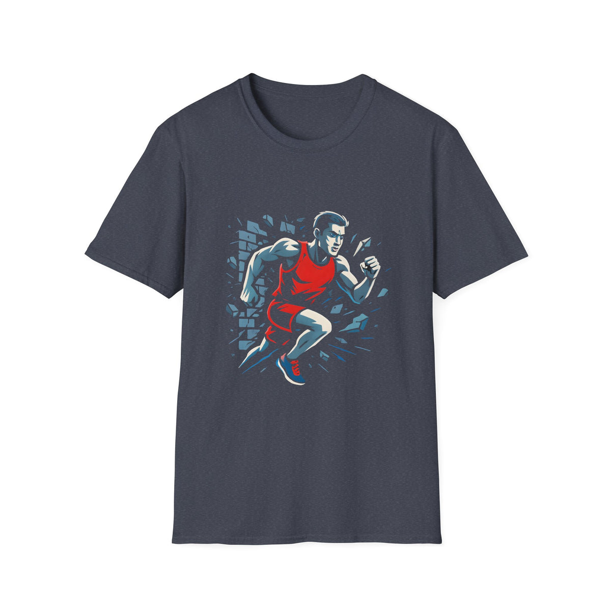 Runner Breaks Through Wall T-Shirt