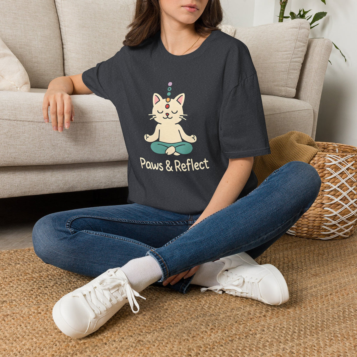 Chakra Cat Meditation T-Shirt