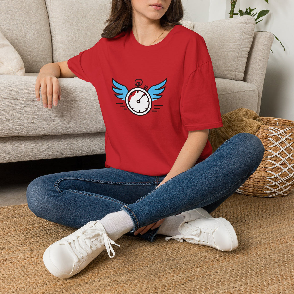 Clock with Wings T-Shirt