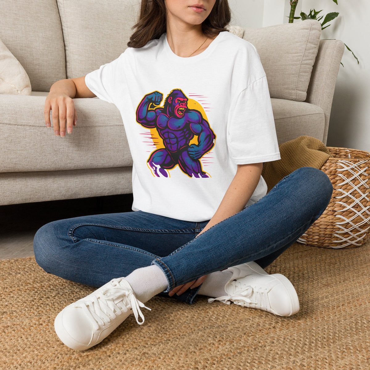 Purple Muscle Gorilla T-Shirt