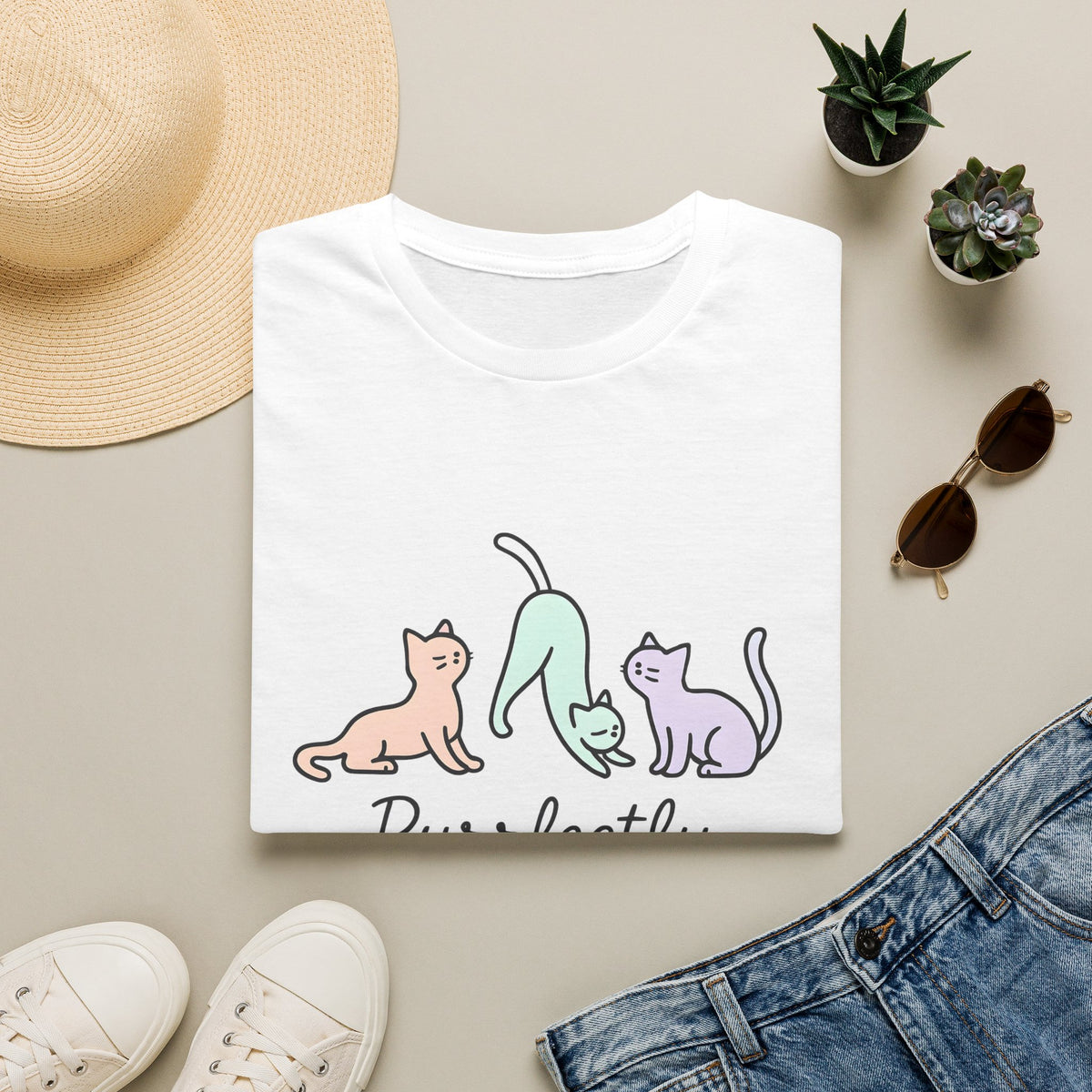 Purrfectly Aligned Cats T-Shirt