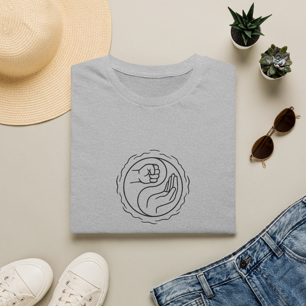 Spherical wireframe sculpture T-Shirt