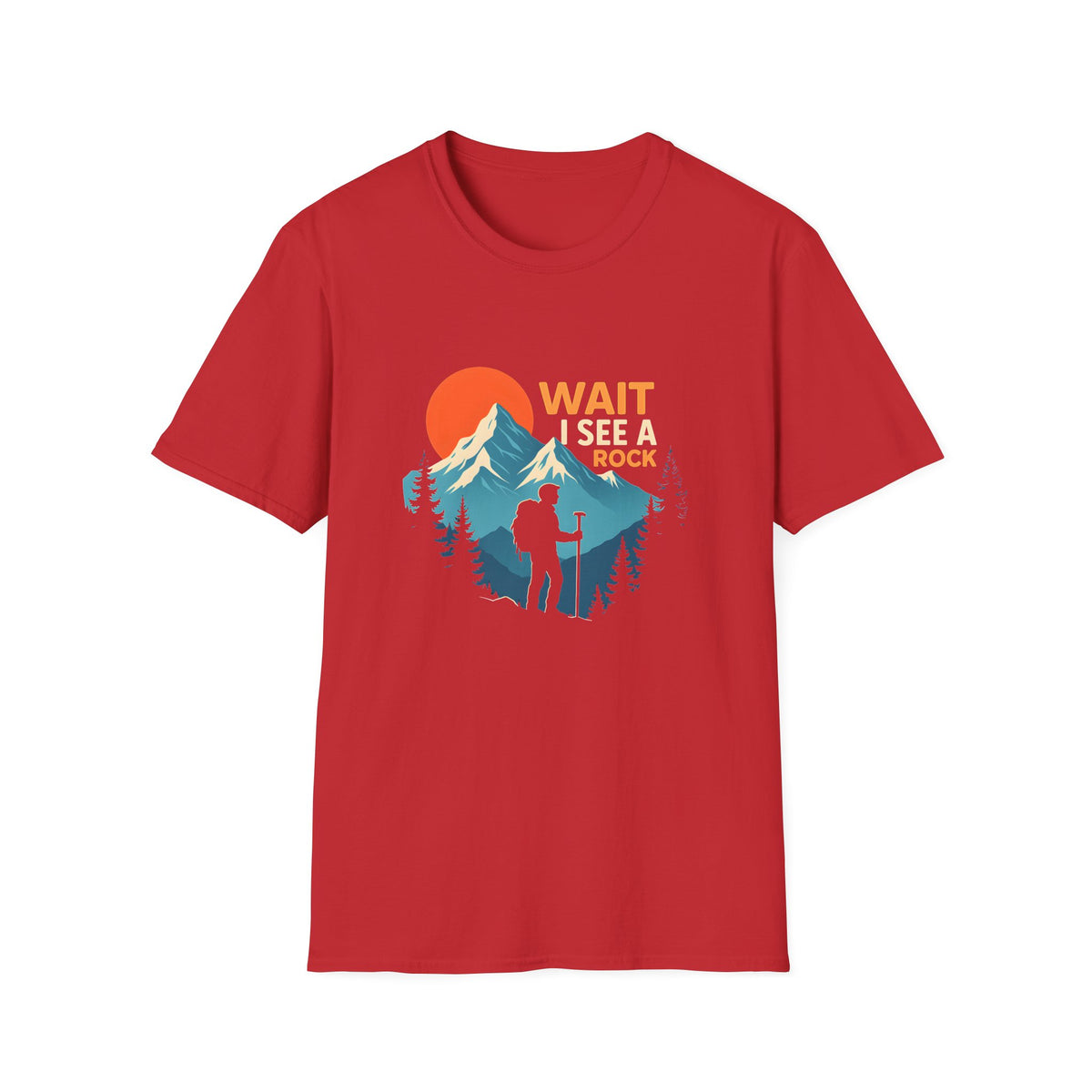 Hiker on Mountain Trail T-Shirt