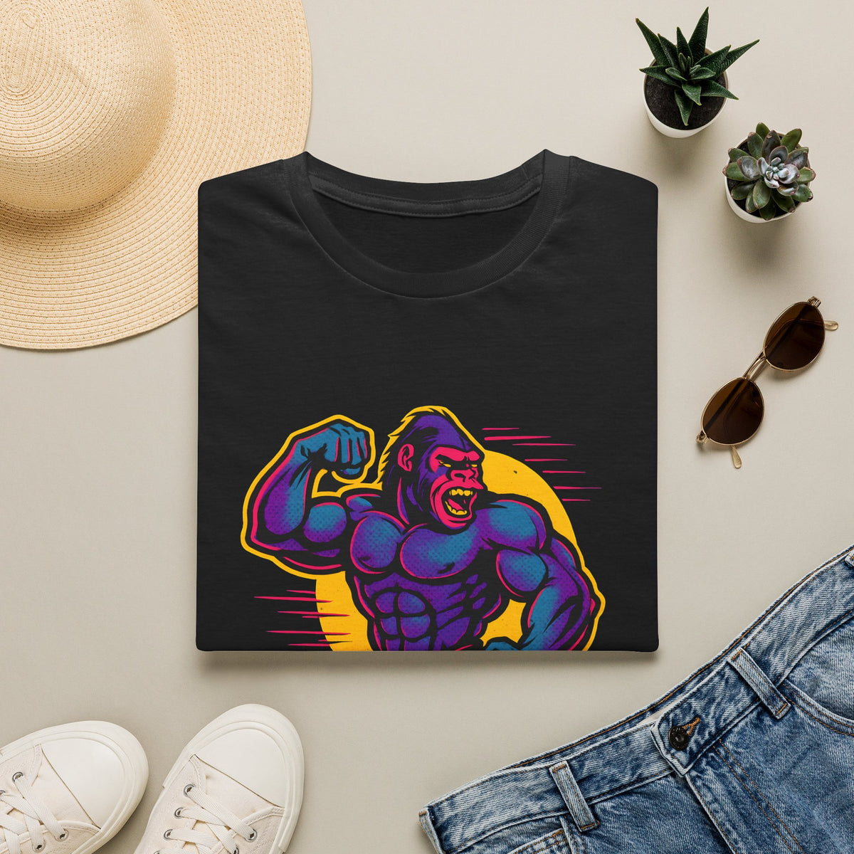 Purple Muscle Gorilla T-Shirt