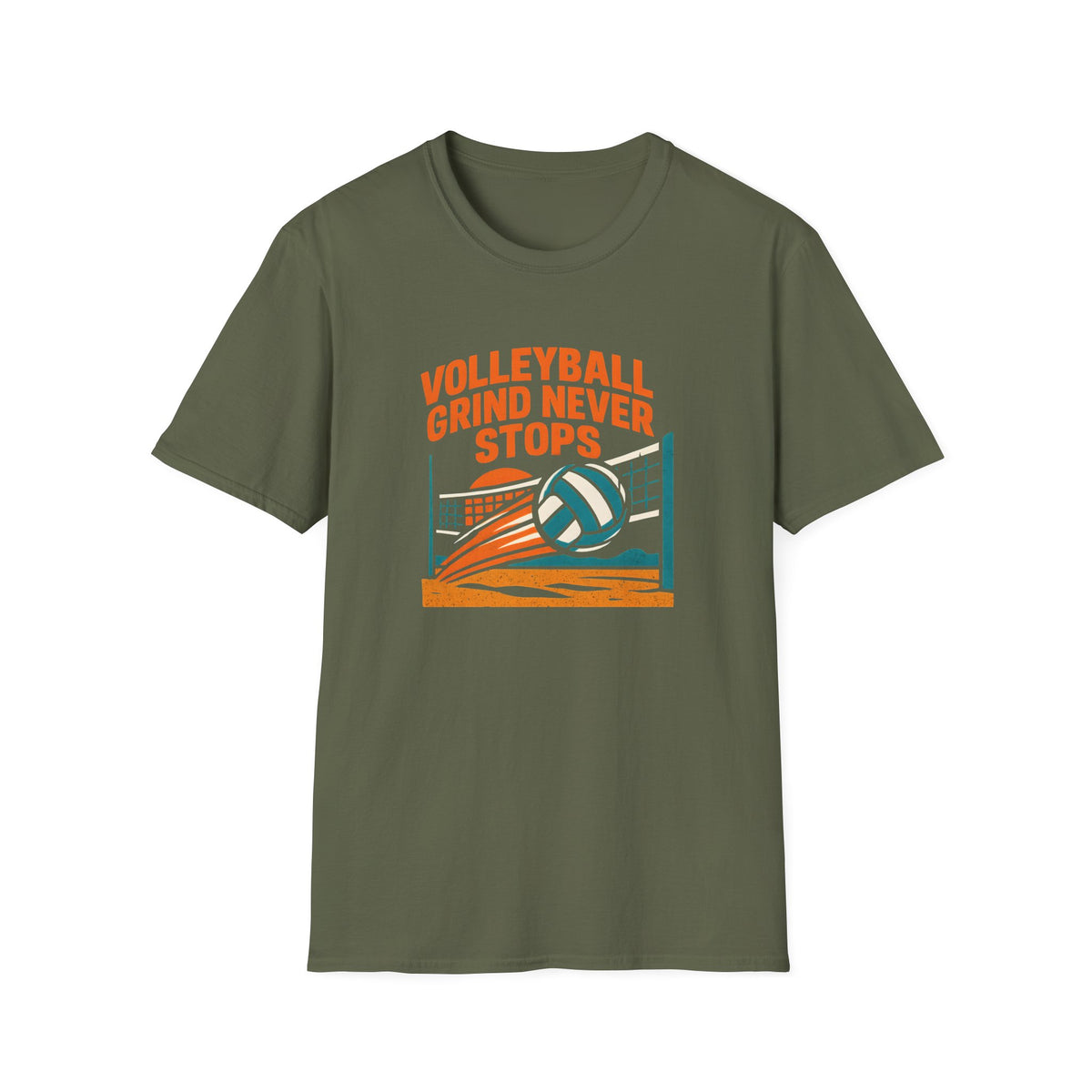 Volleyball Grind Never Stops T-Shirt