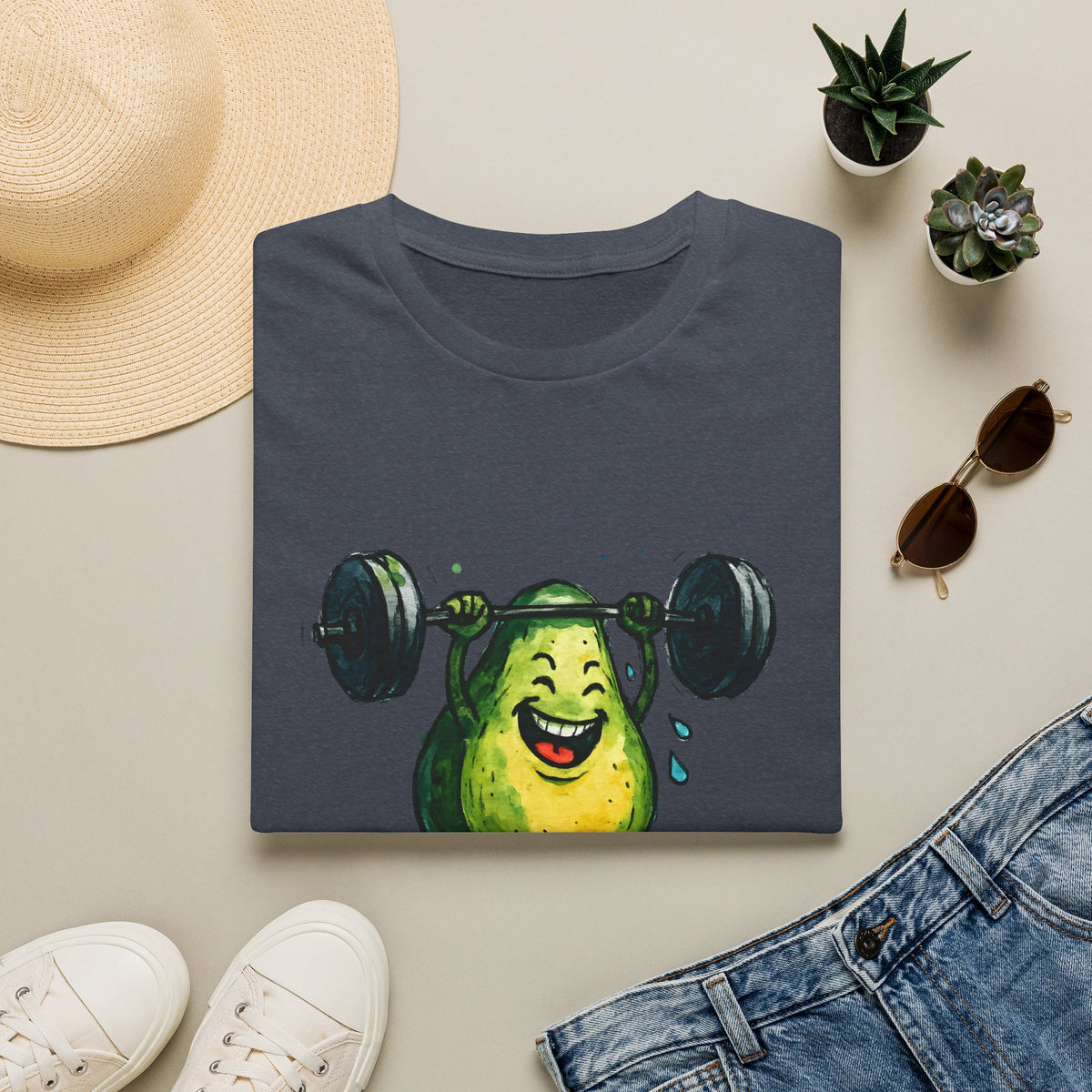 Joyful Pear Weightlifter T-Shirt