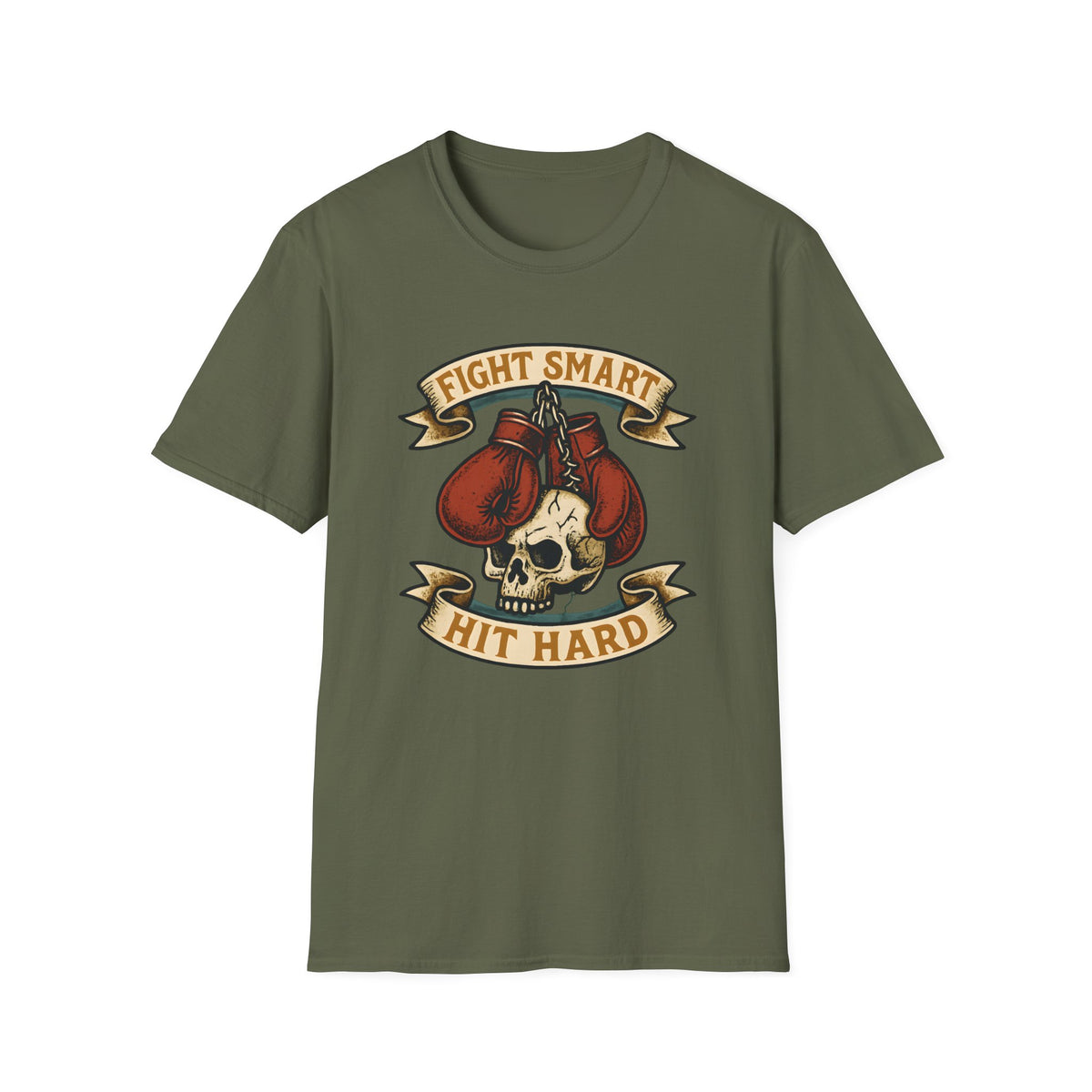 Boxing Skull with Gloves T-Shirt