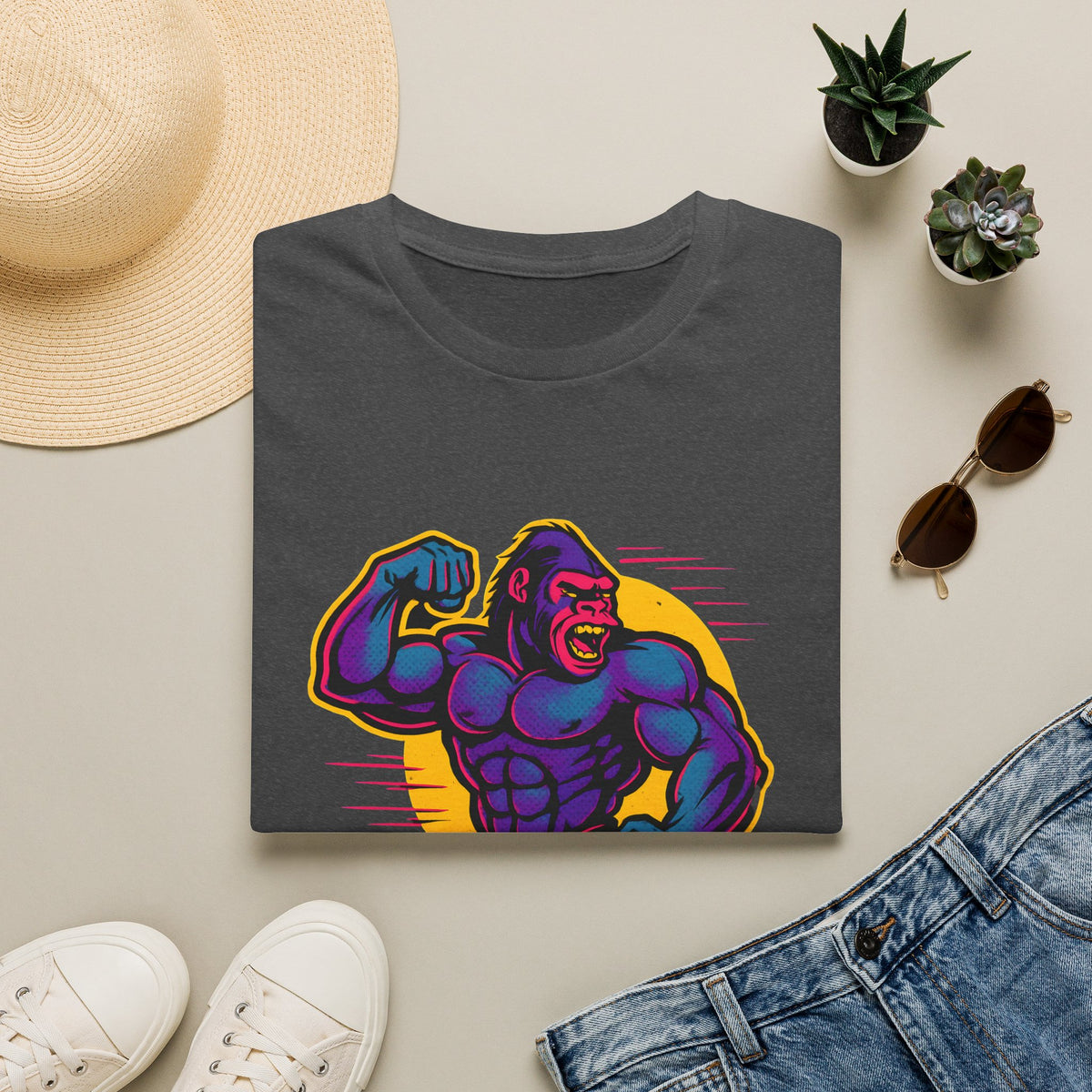 Purple Muscle Gorilla T-Shirt