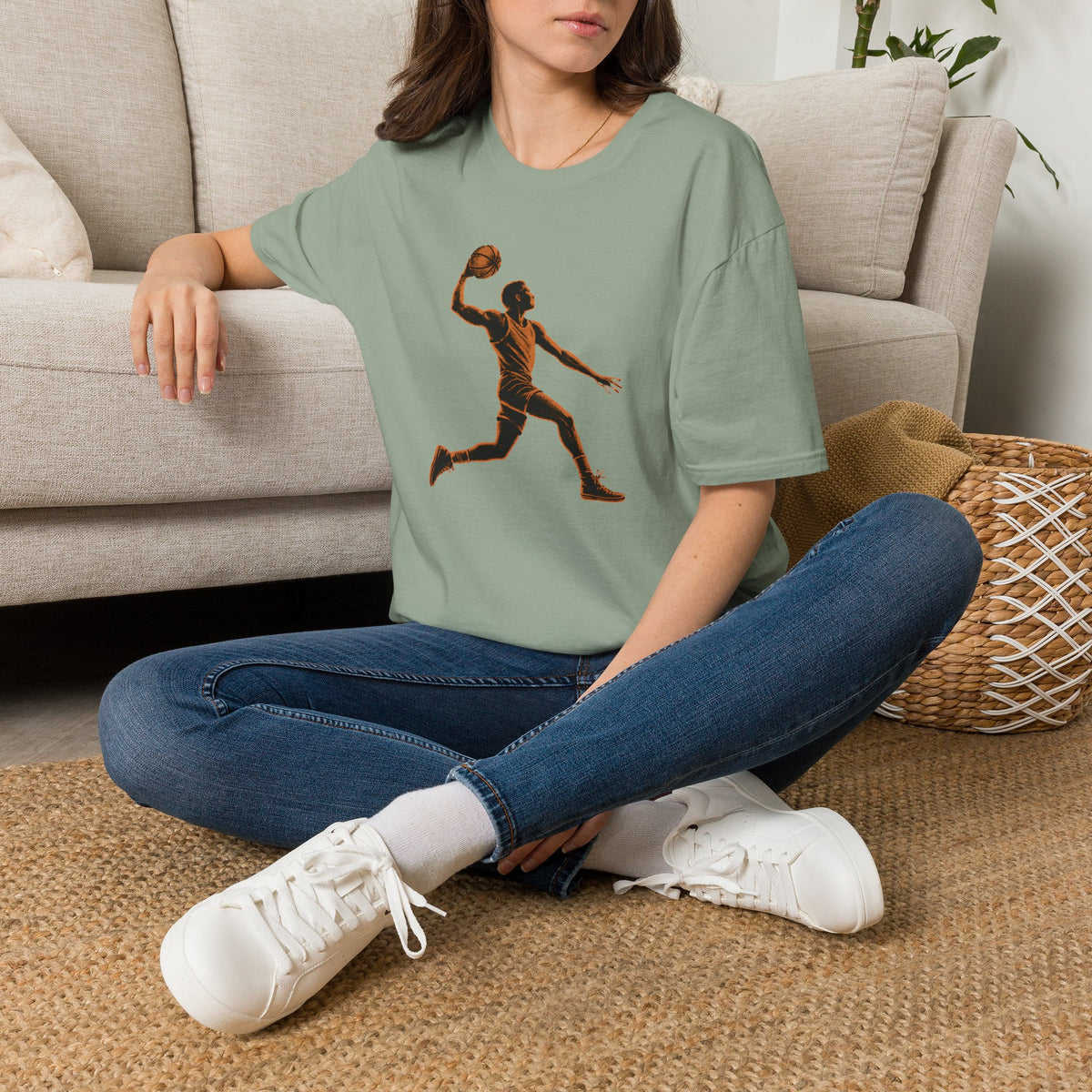 Basketball Dunk Silhouette T-Shirt