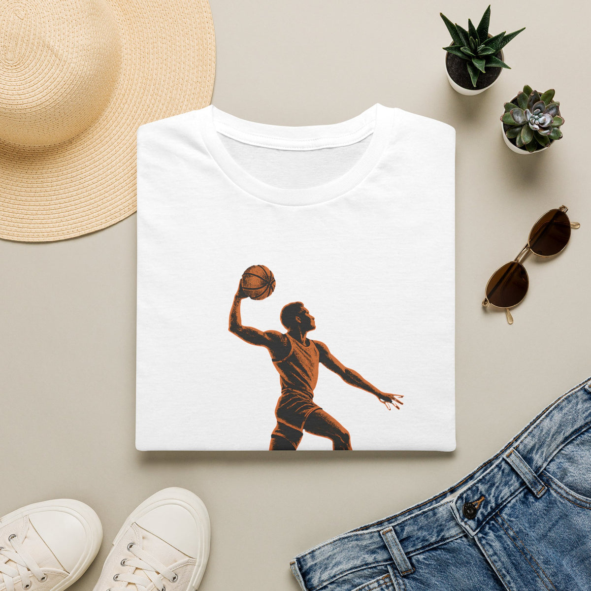 Basketball Dunk Silhouette T-Shirt