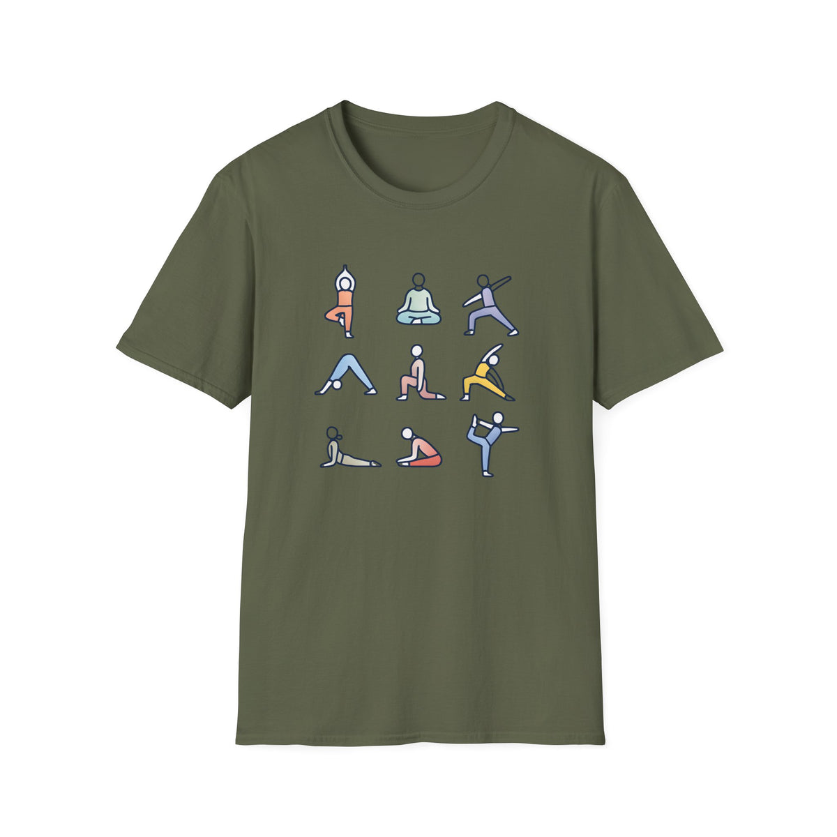 Yoga Pose Illustrations T-Shirt