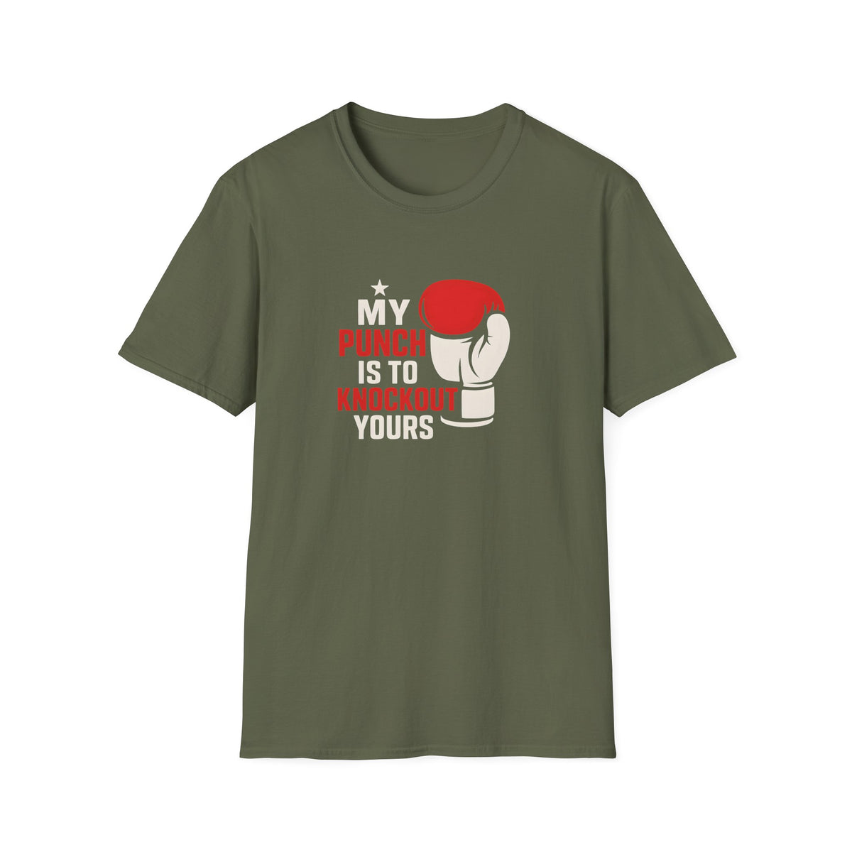 Knockout Punch Slogan T-Shirt