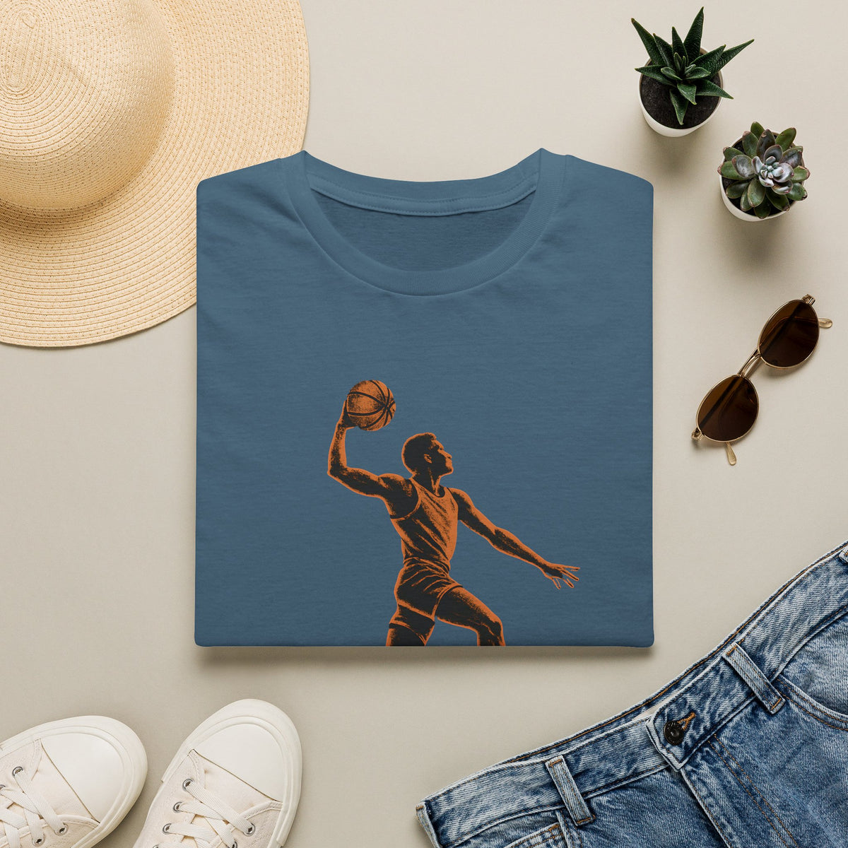 Basketball Dunk Silhouette T-Shirt