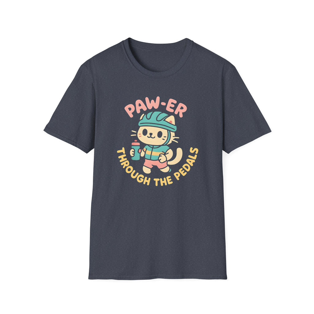 Cycling Cat Illustration T-Shirt