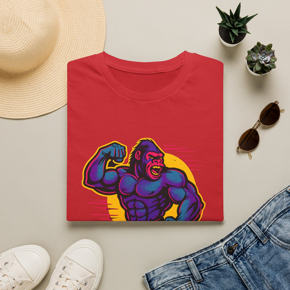 Purple Muscle Gorilla T-Shirt