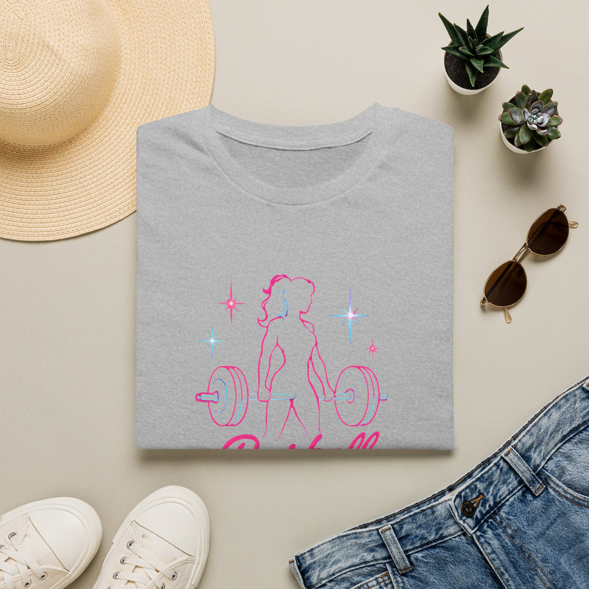 Barbell Barbie Neon T-Shirt