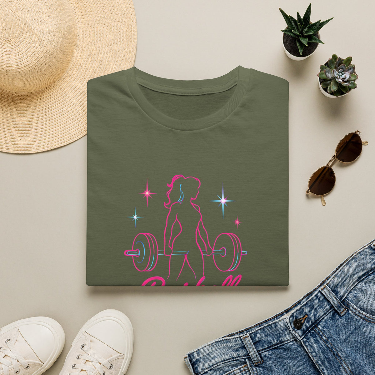 Barbell Barbie Neon T-Shirt