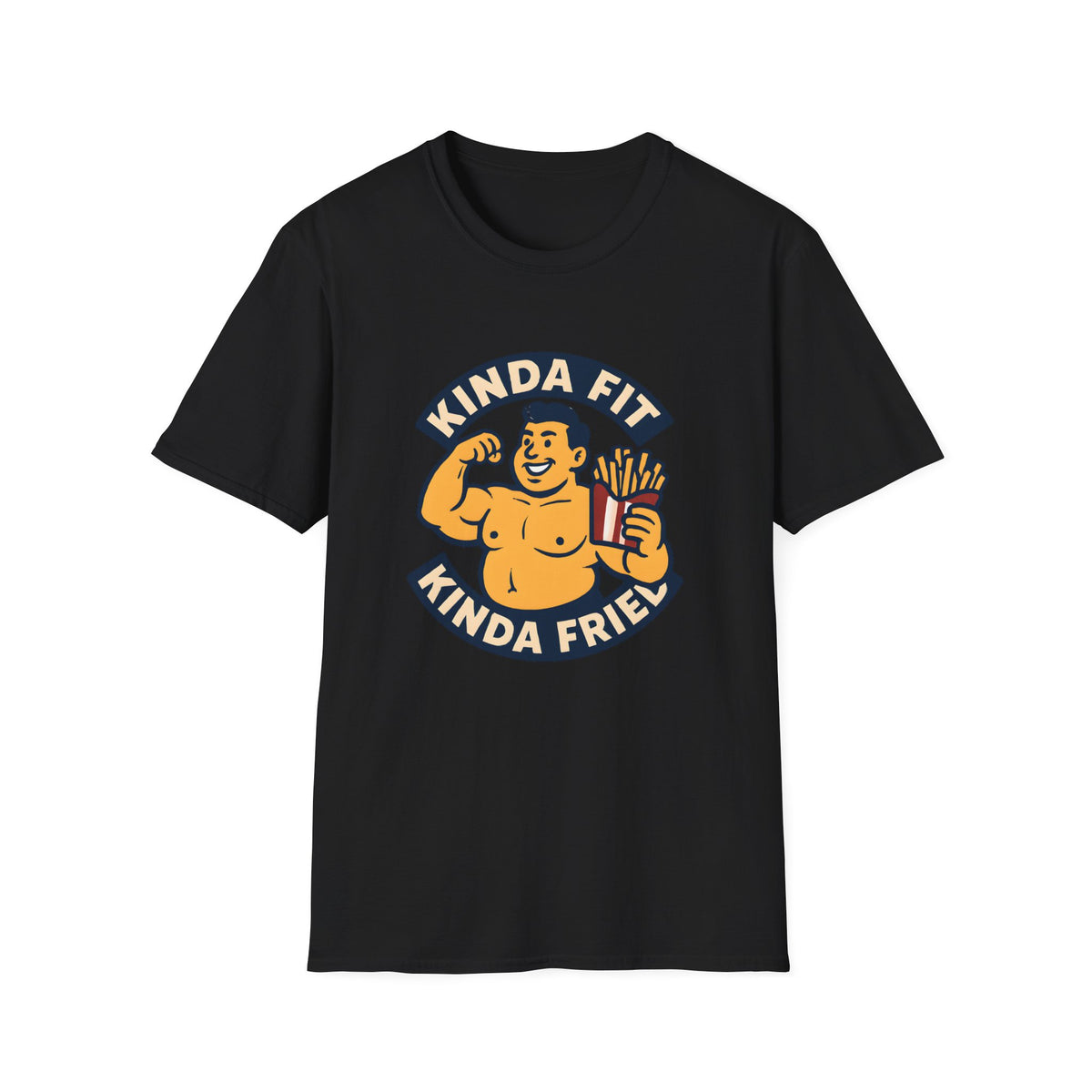 Muscular man with fries T-Shirt