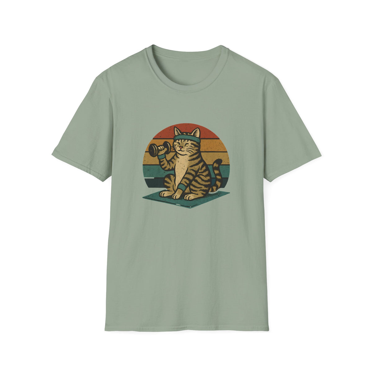Cat lifting weights T-Shirt