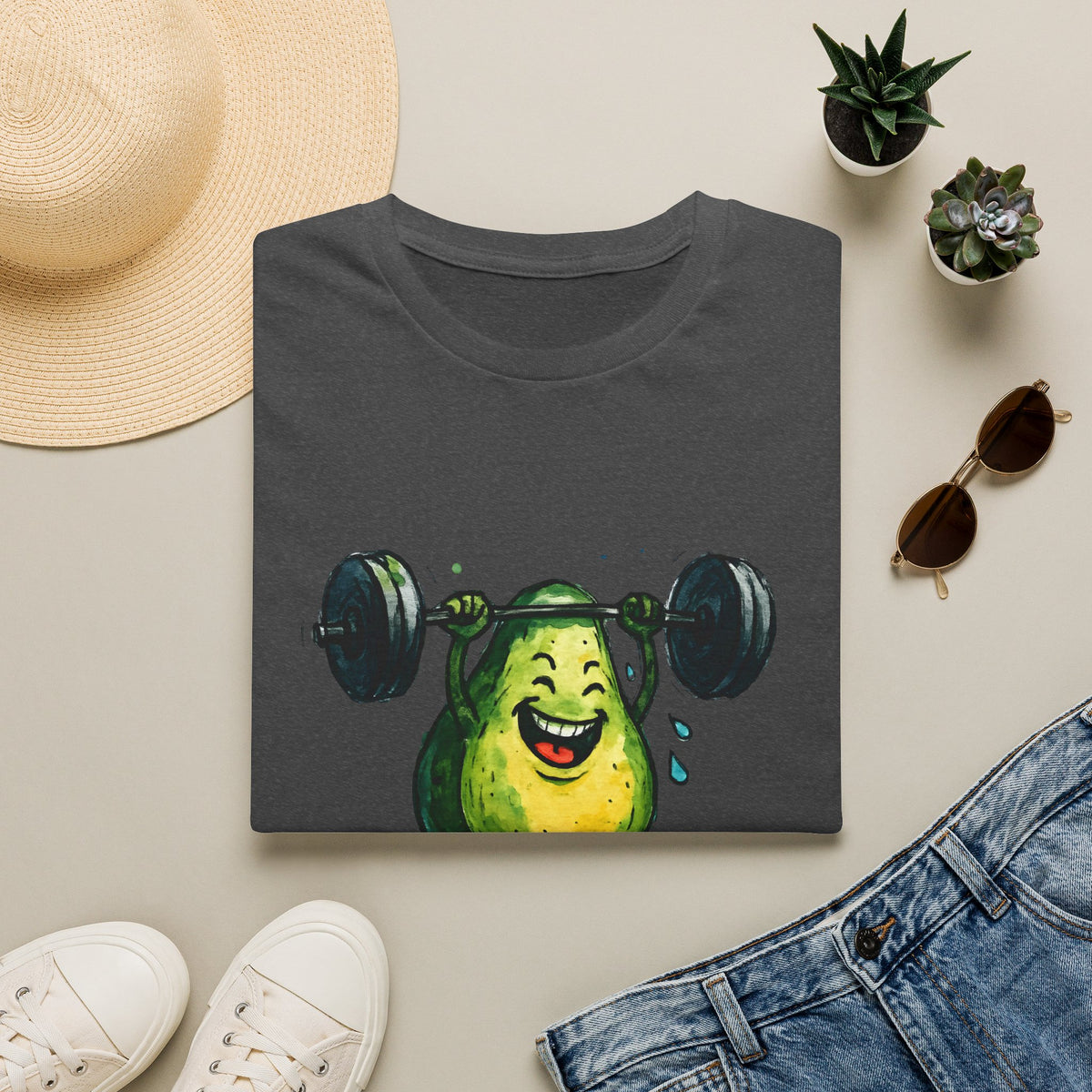 Joyful Pear Weightlifter T-Shirt